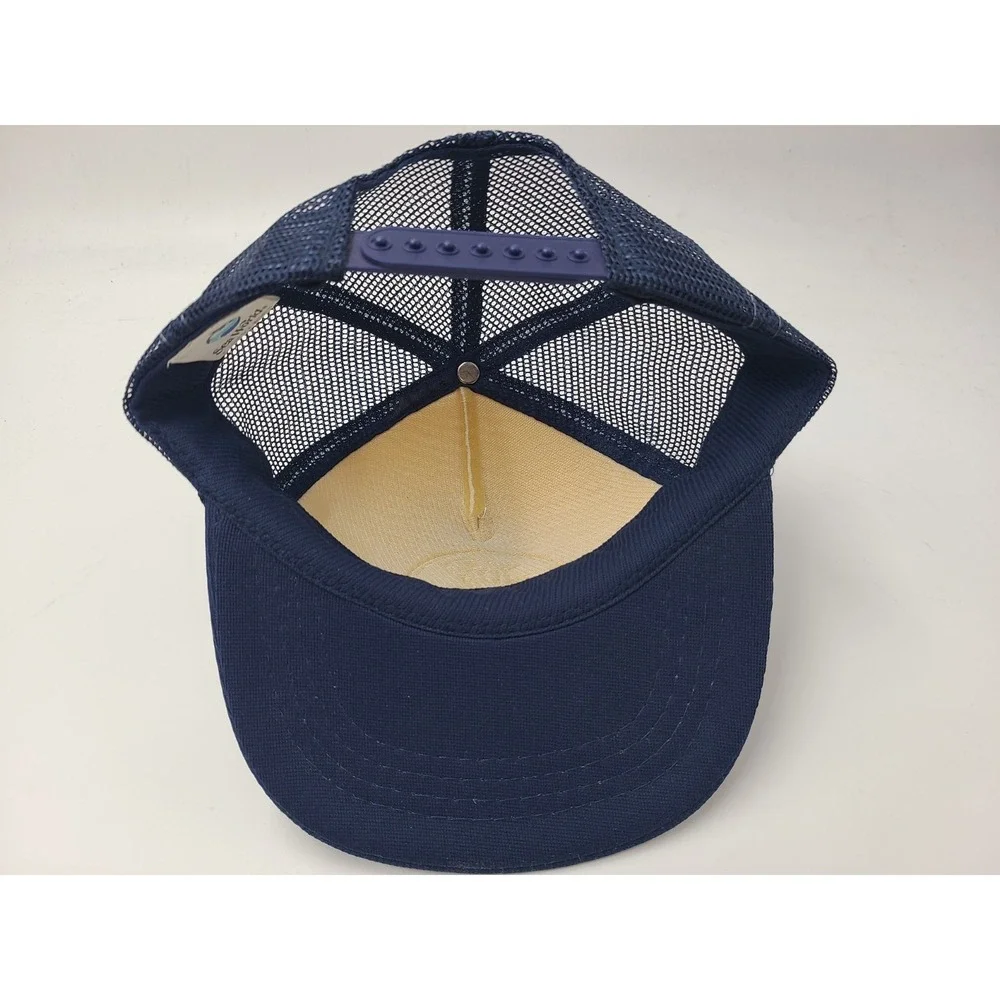 Vintage Child Sea‎ World Whale Mesh Trucker Snapback Hat Cap Boy Girl White Blue